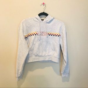 Vans Checkered Crop Hoodie (XS)